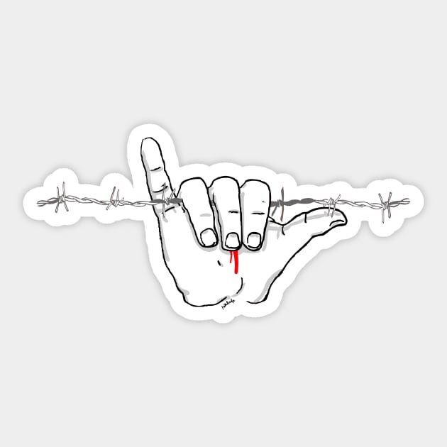 hang loose Sticker by Mikbulp